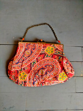 Sac vintage en tissu coton multicolore