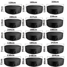 Housse de protection pour meubles jardin, bâche table, housse ronde