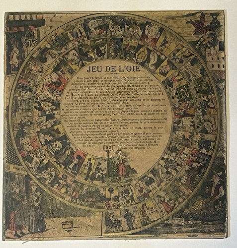 Plateau jeu oie - jeu, l'oie