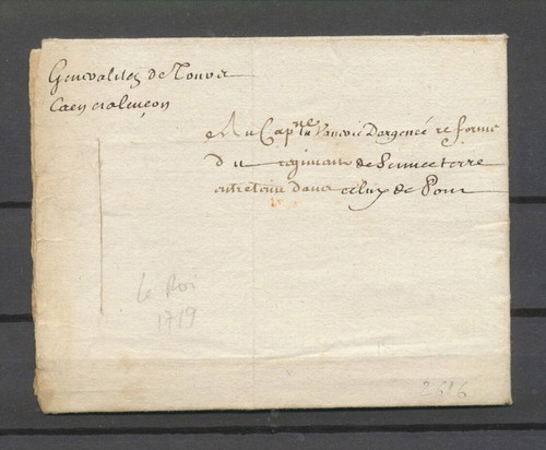 1719 lettre signée louis - lettre,