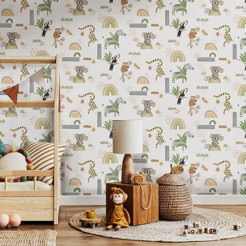 Papier peint animaux abstraits - peint,