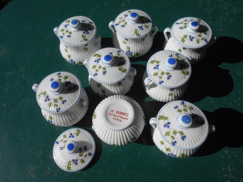 Ancien service pot crème - ancien, 8