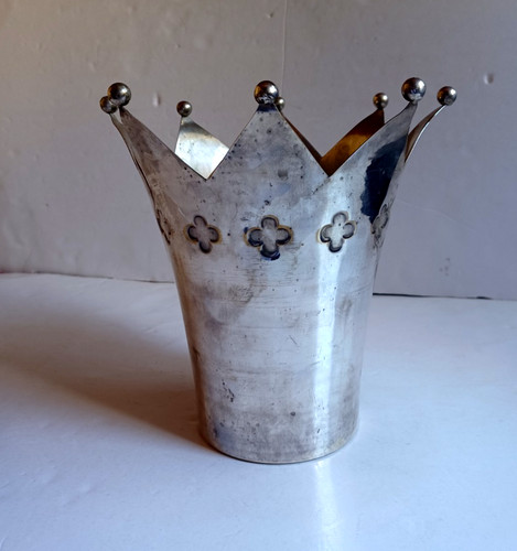 Cache pot métal forme - métal, en