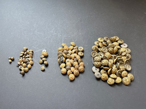Lot ancien boutons - , militaire