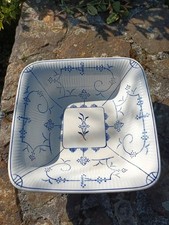 Boch Fréres La Louvière saladier carré décor Copenhagen