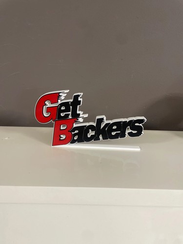 Logo get backers - logo, 3d