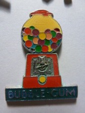 pin's pin candy dispenser gum ball bubble gum candy dispenser badge