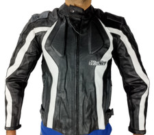 Veste Moto En Cuir Avec