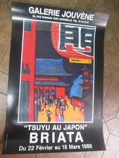Affiche d'Exposition Galerie Jouvène de 1989 Briata Tsuyu au Japon   12