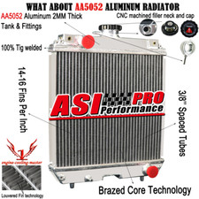 2 ROW Radiator For Kubota GR T