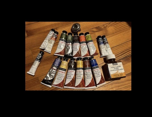 Large oil paint lot georgian - large,