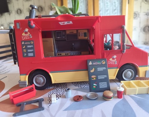 Playmobil food truck - playmobil, rouge
