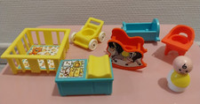 1978 FISHER PRICE Play Family Nursery Set #761 Baby Baby Little People Nursery