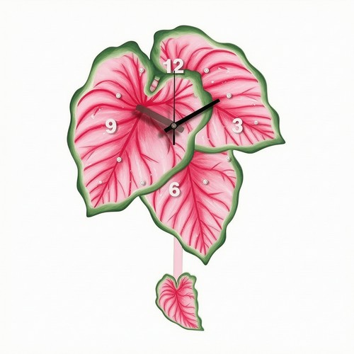 Horloge murale feuille - à,