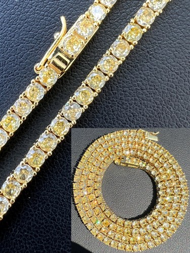 Tennis chain iced 14k gold - iced,