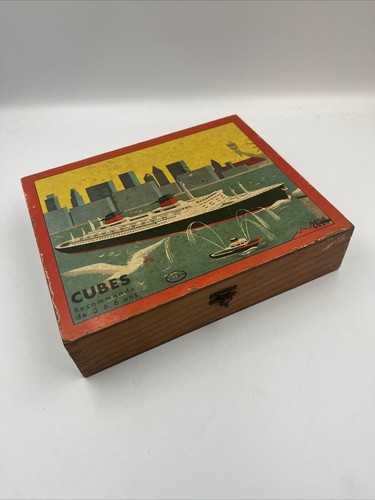 Jeux cubes bois ancien - jeux,