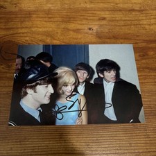 Sylvie Vartan Beatles Signed Four By Six Photo