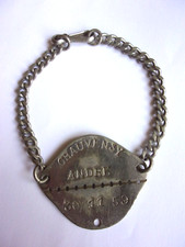 BRACELET D'IDENTITE MILITAIRE