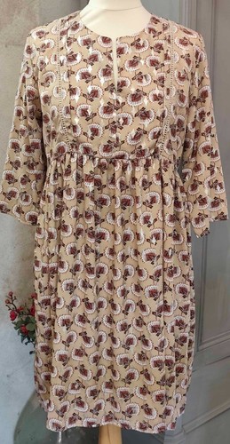 Robe vintage love - vintage, beige
