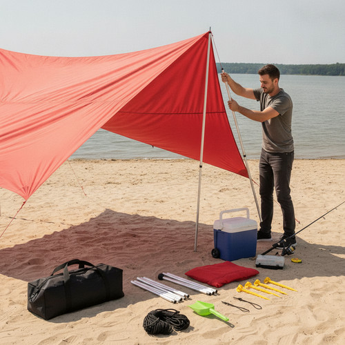 Tente solaire plage - de, plage,