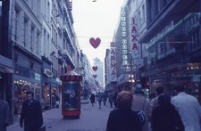 1979 Slide European Street Scene People Sarma Maison Doree IAXA Signs Location ?