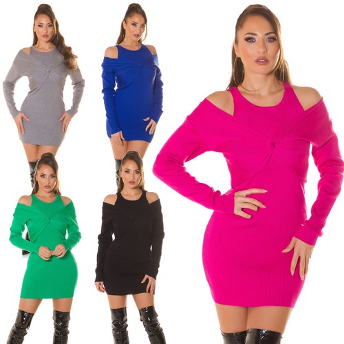 Robe maille sexy - en,