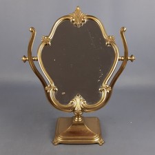Miroir En Bronze Basculant De Table Style Louis XV Collection Vintage 1950