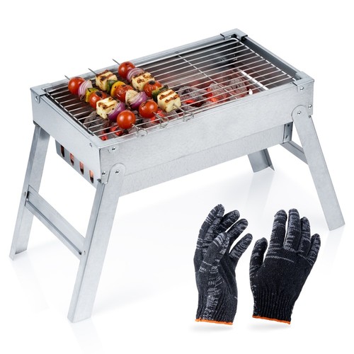 Barbecue charbon bois portable - charbon,