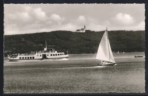 Carte postale bateau moteur - bateau,