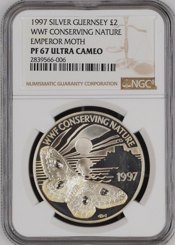 1997 guernsey silver wwf - silver, £2