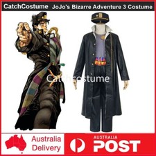 JoJo's Bizarre Adventure 3 Jotaro Kujo Cosplay Costume Uniform Halloween Party