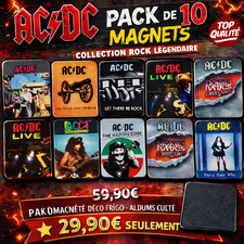 🎸 LOT 10 MAGNETS AC/DC