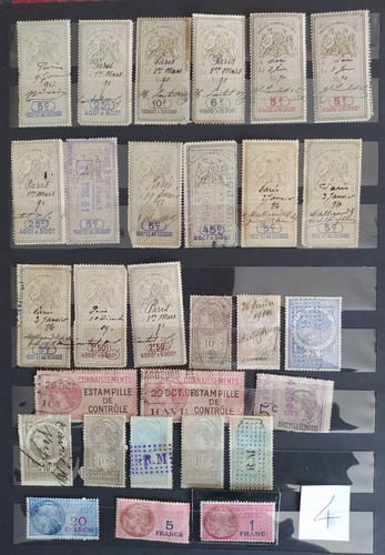 France lot timbres fiscaux - lot,