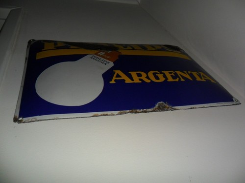 Plaque emaillee ancienne - plaque,