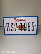 1985 California RS 7 License Plate Sheet Metal (215x120)mm