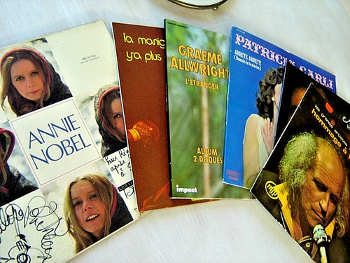 Lot disques tours - disques,