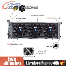 3 Row Aluminum Radiator & Fans