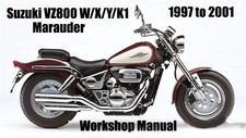 SUZUKI VZ800 W/X/Y/K1 MARAUDER 1997 to 2001 WORKSHOP MANUAL - PDF Files