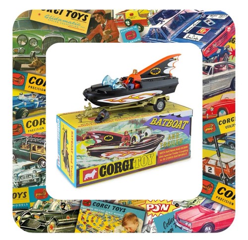 Corgi batboat and - corgi, trailer