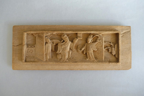 Tableau bois sculpté en - en,