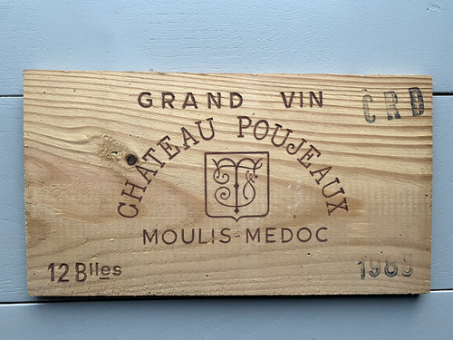 Ancienne estampe caisse vin - , en