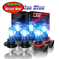 For BMW 328i 2007-2016 6x Bulbs ICE BLUE LED Headlights Hi/Low Beams+Fog Lights