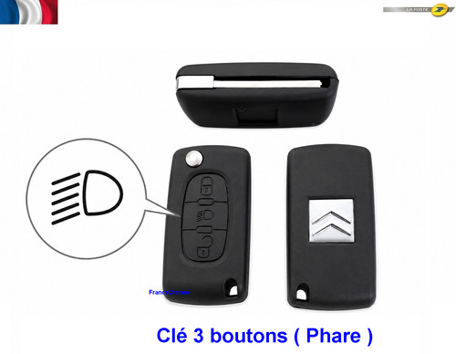 Coque clé plip boutons - coque,