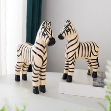 Lot de 2 statuettes de zèbre