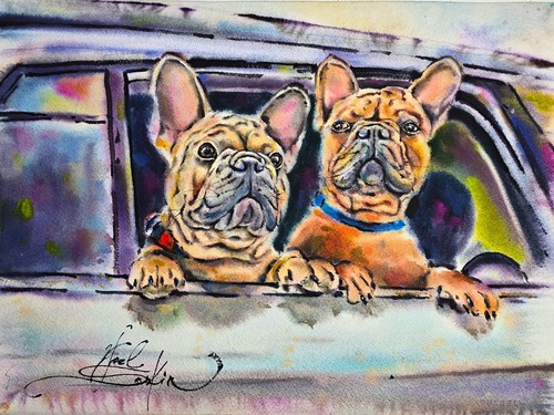 Peinture originale aquarelle