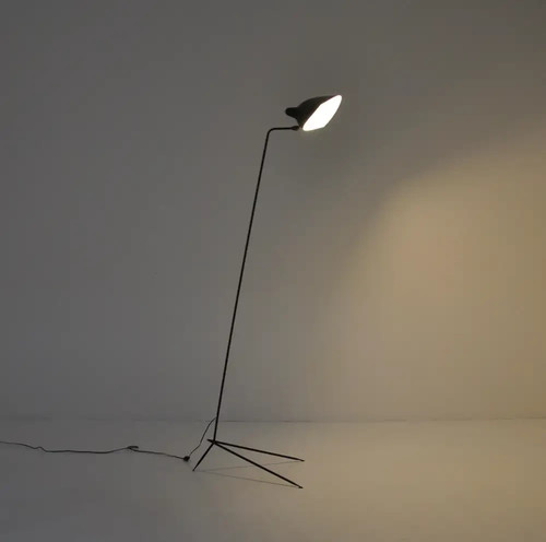 Lampadaire trépied noir