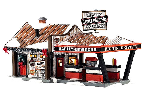 Dept snow village - snow, harley
