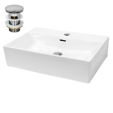 Lavabo en céramique blanc