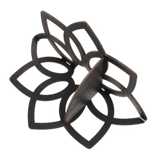 Wooden mandala corner shelf - wooden,