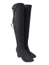 CALL IT SPRING Cuissarde Dames Botte haute T EU 37,5 noir style décontracté